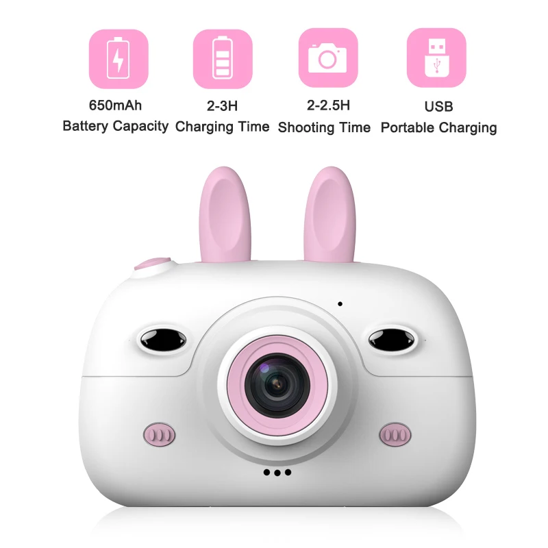 Детская мини-камера 18MP HD 1080P с двойным объективом, фронтальная, задняя, двойная камера s, Детская камера, 2,4 дюймов, ips экран, цифровая видеокамера, фото камера