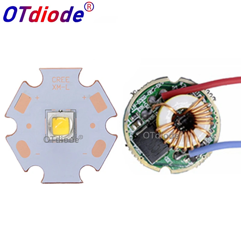 CREE XML2 LED XM L2 T6 U2 10 Вт белый нейтральный теплый светодиодный эмиттер чип 20 мм медная