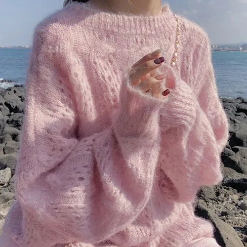 当日発送AM1433 Fluffy loose knit Fluffy loose knit