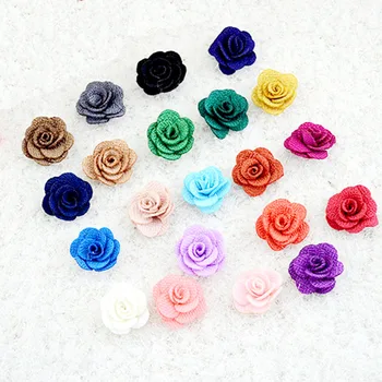 

60 PCS Dogs Bows Hair Accessories Fake Rose Yorkshire terrier For Pets Supplies Hair Clips Grooming Table Bows