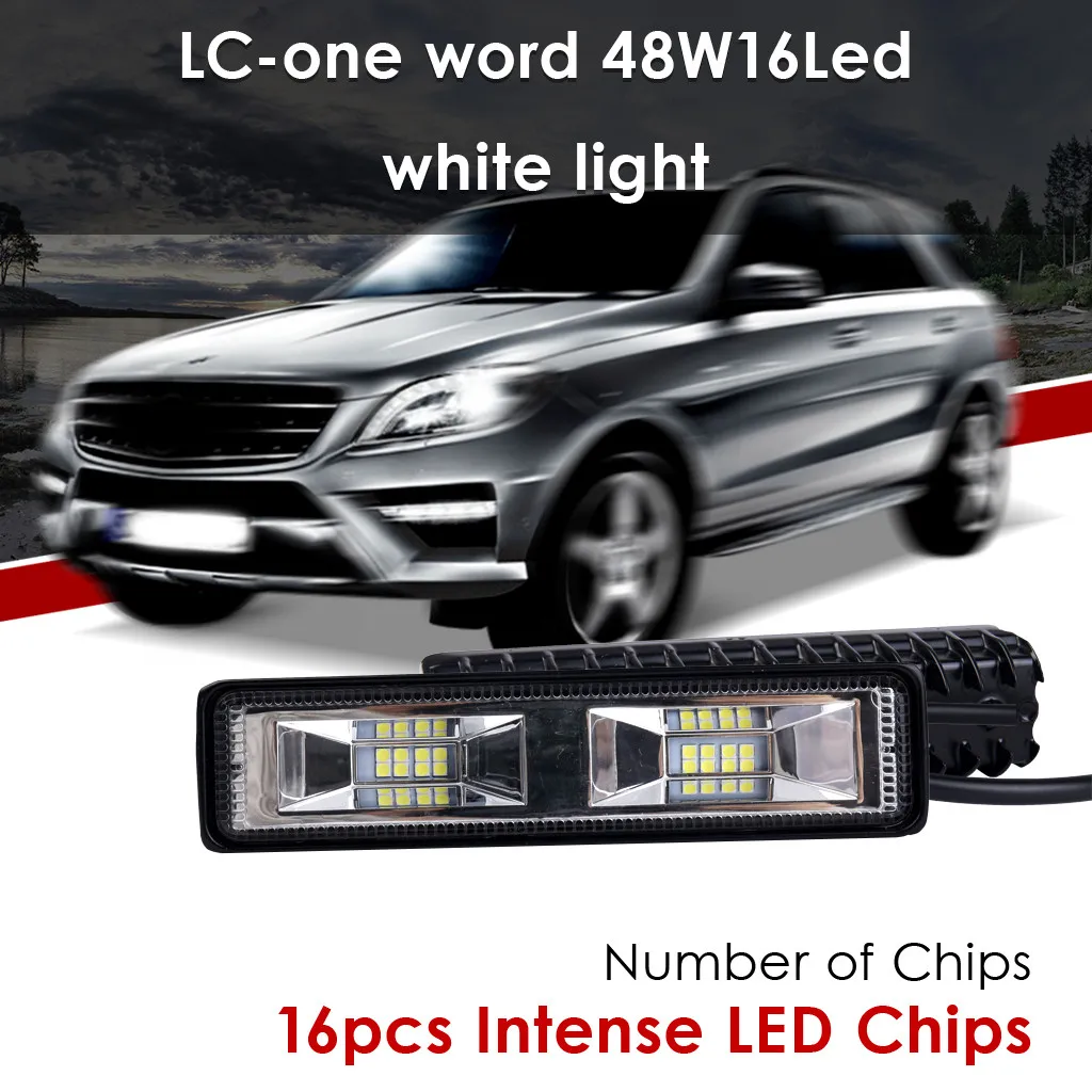 6 дюймов 48 Вт 12 В прожектор для вождения внедорожных фар Светодиодный Противотуманные фары лампа для Грузовики Lignt лампы# BL30