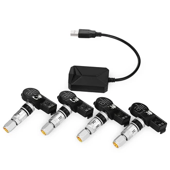 

Zeepin USB Car TPMS Android Navigation With 4 Internal Sensor Car Tire Pressure Monitoring System