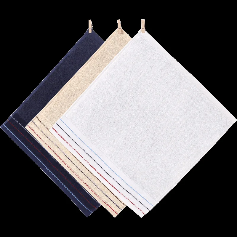 Small Tower Square Square White Adult Small Handkerchief Kerchief Face Wash Square Household