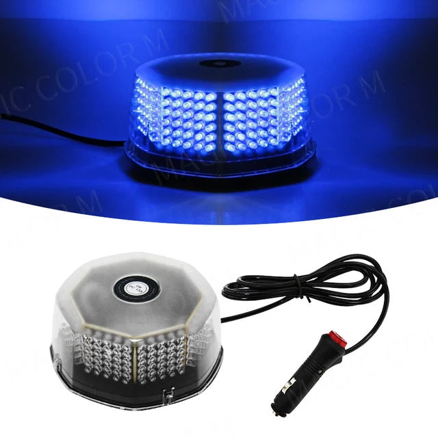 Luce Stroboscopica LED Per Auto - 240 LED, 12/24V, Base Magnetica, 15 Modalità, Impermeabile IP65 - Foto 5