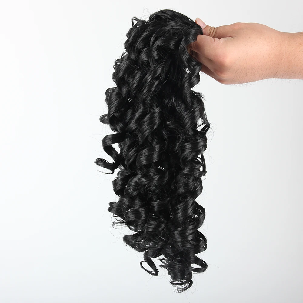 

Pageup 22 Long Curly Clip In Hair Tail False Hair Ponytail Hairpiece With Hairpins Synthetic Hair Ponytail Hair Extension