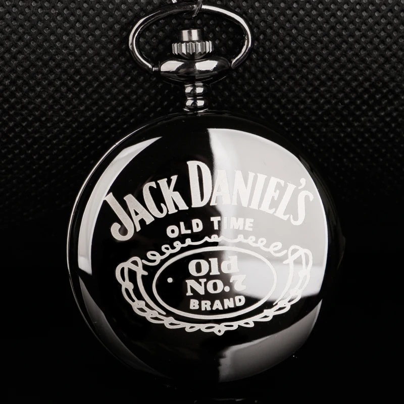 Reloj de bolsillo con texto clásico para hombre y mujer, de cuarzo, reloj de bolsillo con cadena