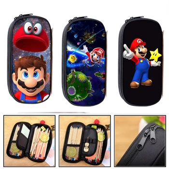 

Super Mario Pencil Case sonic Makeup Box for School Bags for Teenage Girls&Boys Anime Kids Pencil Bag Zipper Stationery Supplies