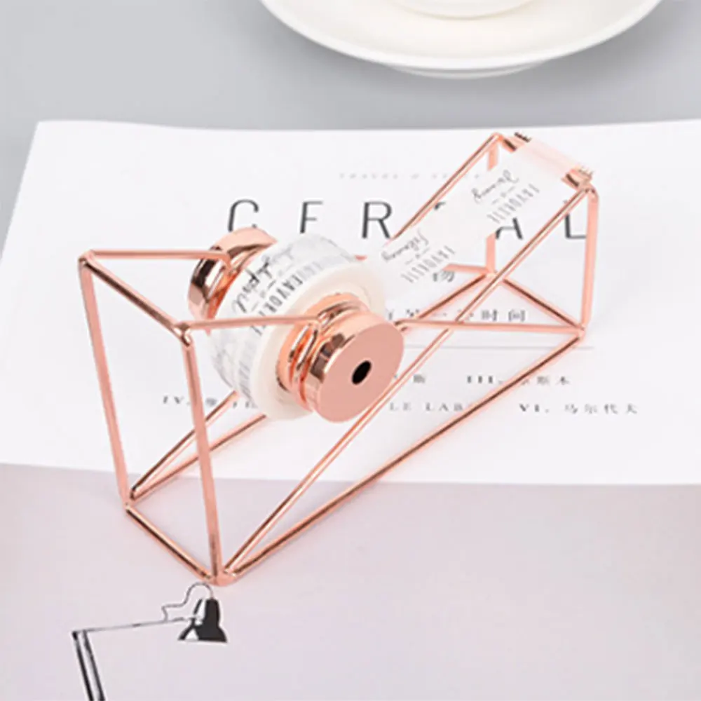 Creative Tape Cutter Metal Organizer Supplies Gift Office Washi Tape Storage Home Tape Dispenser Stationery School