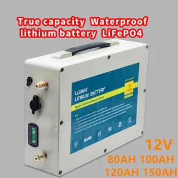 

Lifepo4 12V80AH,100AH,120AH,150AH lithium battery pack true capacity LiFePO4 12V lithium battery pack rechargeable battery for i