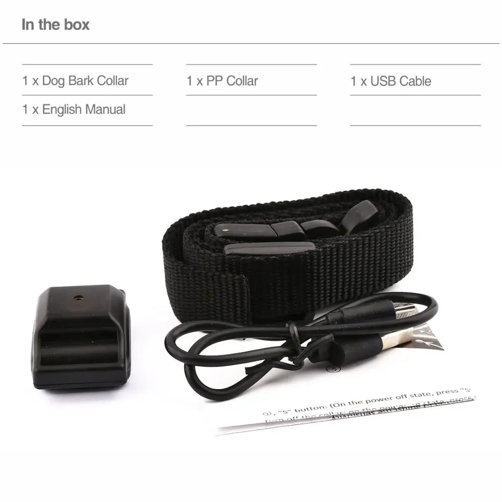 Dog Bark Collar Automatic Anti-Control Pet Dog Training Necklace