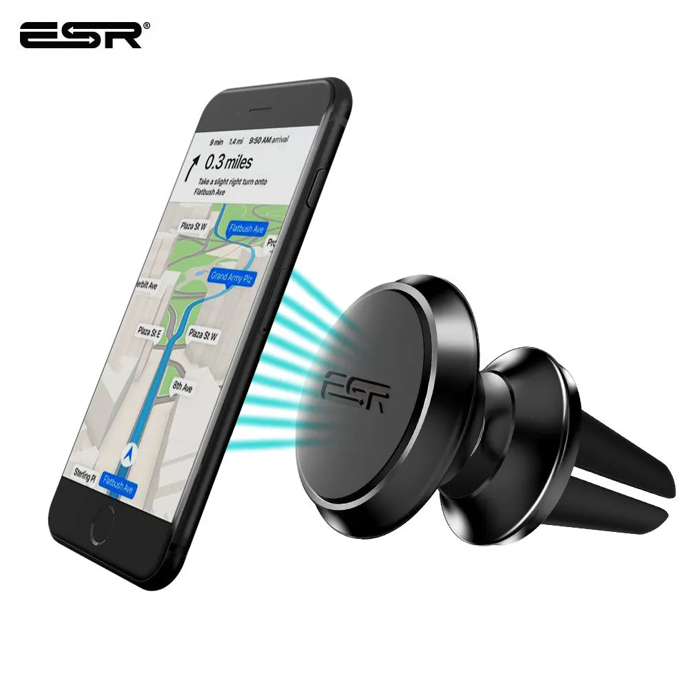 Универсальный автомобильный держатель ESR для телефона iPhone Samsung магнитный