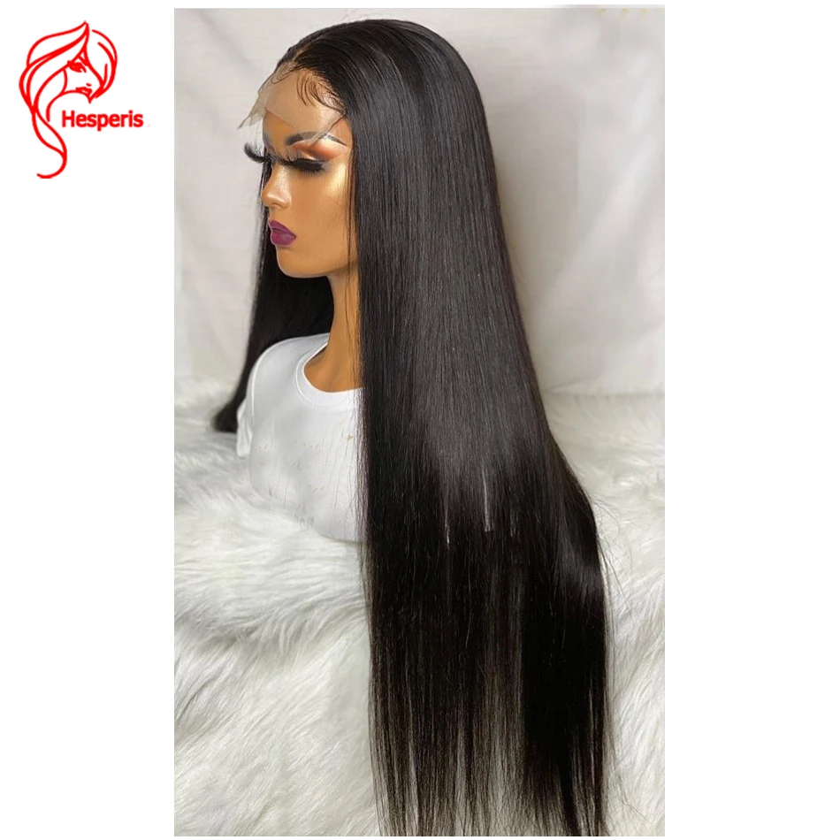 Hesperis Top 5.5x4.5 Scalp Cap HD Lace Front Wig Straight Silk Base Lace Front Human Hair Wigs Pre Plucked Brazilian Remy Hair human hair wig lace front wig human hair wigs front lace wig