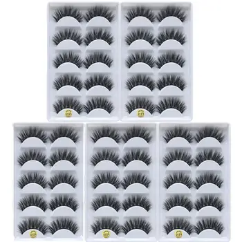 

25 pairs Mink Eyelashes Wholesale 3D Natural False Eyelashes 3d Mink Lashes Soft Fake Eyelashes Extension Makeup Kit Cilios g800