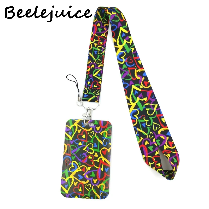 Llavero con cuerda de corazón colorido para llave de amor, tarjeta de identificación para gimnasio, insignia de teléfono móvil, Soporte para Llavero para niños, adornos para joyas, regalos