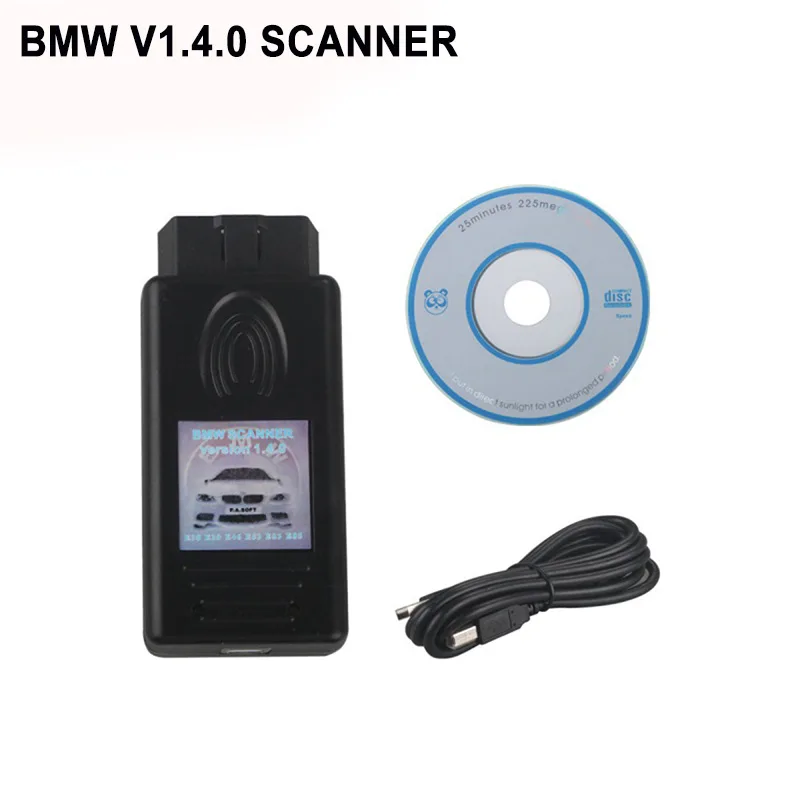 Новый для BMW Сканер 1.4.0 чип FTDI OBDII OBD2 USB Диагностический Интерфейс мульти-Функция