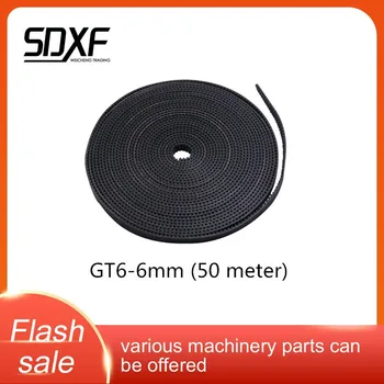 

GT6-6mm Synchronous Belt Belt Synchronous Wheel Set 1/2/5/10/50m Rubber mxl/gt2 Polyurethane 3D Printer Accessories