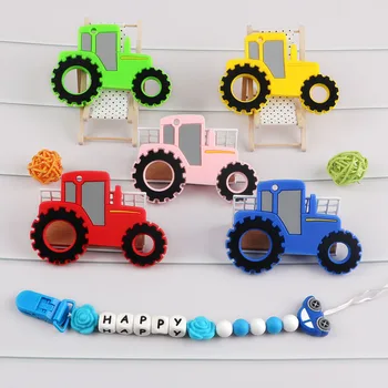 Kovict BPA Free 5/10pcs car Silicone Baby Teether rodent Baby Teething Toys Chewable Animal Shape Baby Products Nursing Gift 1