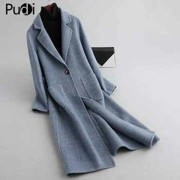 

Pudi women wool blends coat jacket Winter warm female fashion outwear A39506