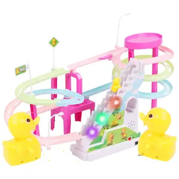 

Electric Small Duck Climb Stairs Toy Track Slide Learning Toy for Children Gifts 094F