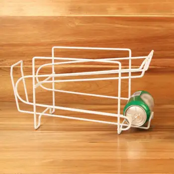 

Cans Storage Dispenser Rack Drink Holder Kitchen Drain Soda Coke Water