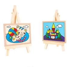 7*12.5cm Wooden mini easel Stands Table Card Stand holder Small Picture Display Stand for Home Party Wedding Decoration Easel portable artist wooden easel watercolor easel gouache frame oil paint wood stand wedding table card stand display holder party