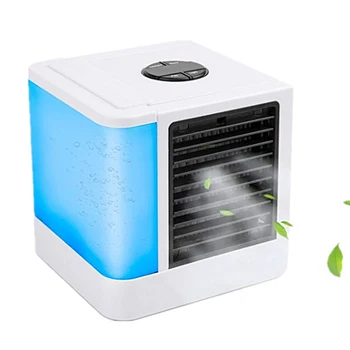 

Mini USB Portable Air Conditioner Air Cooler Humidifier Purifier 7 Colors Light LCD Display Temperature Desktop Air Cooling Fan