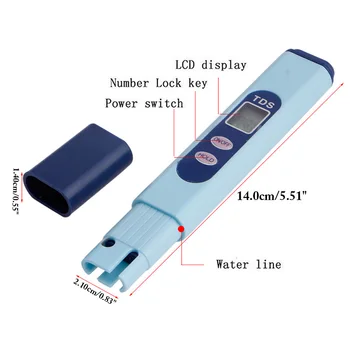 

LCD TDS Digital Water Tester/Meter for Water Test Pool Purity Monitor 40JA