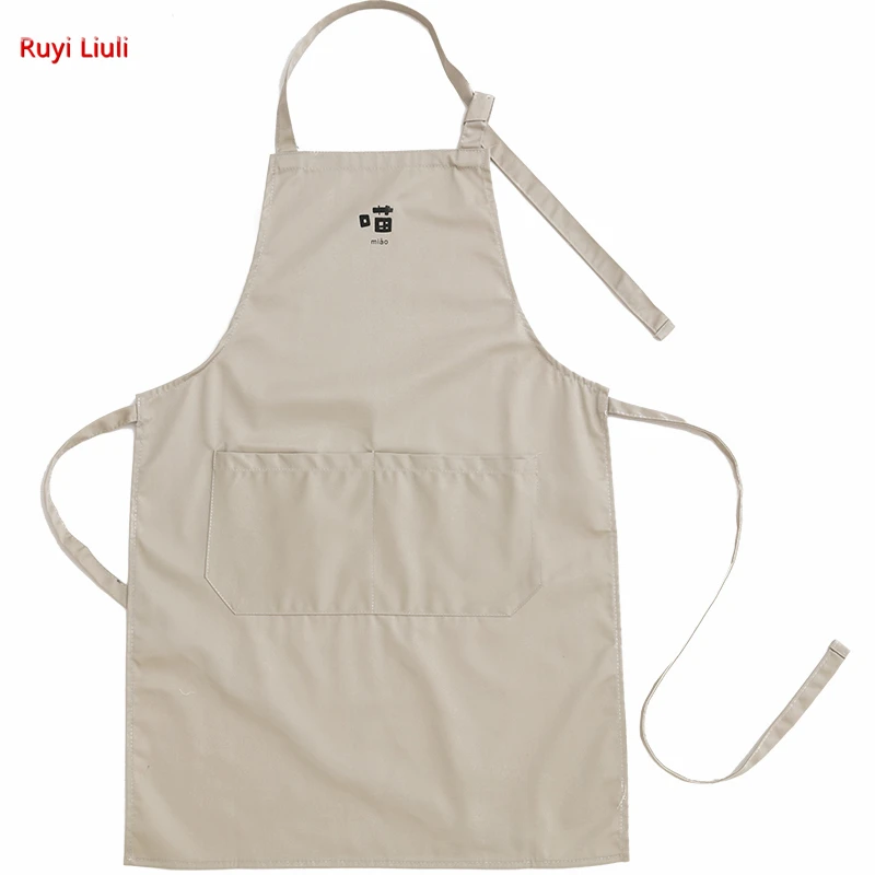 

Фартук женский для домашней кухни, Модный водонепроницаемый хлопковый кухонный фартук, рабочая одежда для влюбленных