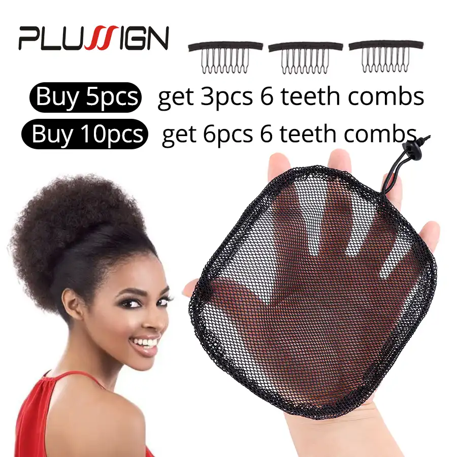 1pcs Wig Cap For Ponytail Black Color Hight Quality Hair Net For