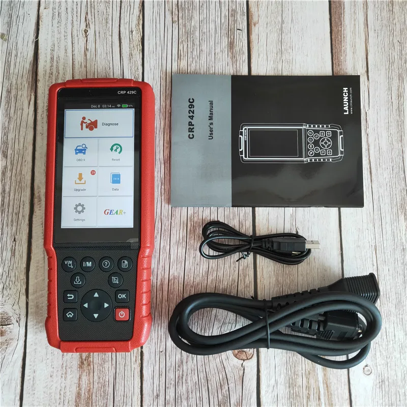 LAUNCH X431 CRP429C OBD2 считыватель кодов для двигателя/ABS/подушки безопасности/AT + 11 сервис