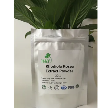 

150-1000g Free Shipping Best Selling Rhodiola Rosea Extract Powder 20:1 In Stock