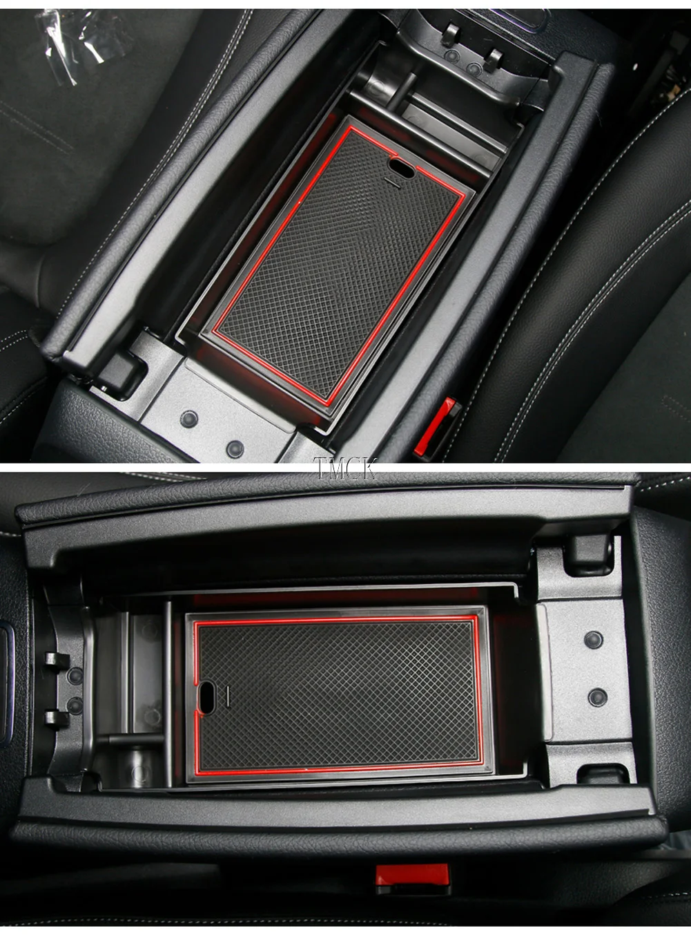 Organizer Per Bracciolo Centro Mercedes Classe A/B/GLA/CLA | Van Portaoggetti Con Scomparti | Colore Blu
