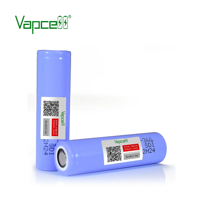 Vapcell 100% original 18650 3600mAh 10A 36G 3.7V rechargeable li ion lithium battery Cell for flashlight power tools batteries |