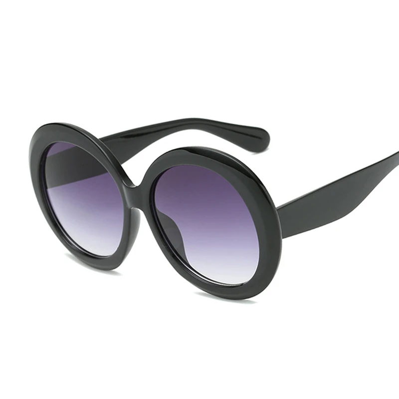 

Солнцезащитные очки оверсайз женские, винтажные роскошные овальные солнечные очки в круглой оправе, с градиентными зеркальными линзами в стиле ретро