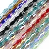 JHNBY Long Bicone Faceted Austrian crystal beads 100pcs 4*8mm Top quality glass Loose bead handmade Jewelry bracelet making DIY ► Photo 1/4