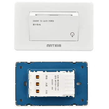 

86mm Rfid Card Switch Panel Smart Induction Timer Delay Energy Saving For Hotels