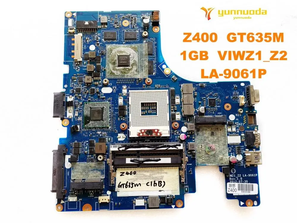

Оригинальный Для Lenovo Z400 Материнская плата ноутбука Z400 GT635M 1 ГБ VIWZ1_Z2 LA-9061P испытанное хорошее Бесплатная доставка