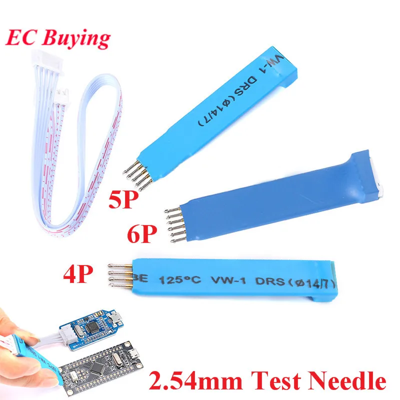 

2.54mm 4P/5P/6P Test Needle Program Programming STC STM32 STM8 Spring Needles 1-chip Machine Burning Write Microcontroller