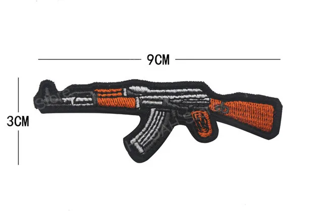 Kalashnikov Classic Tactical Embroidered Patch - I Love AK Design