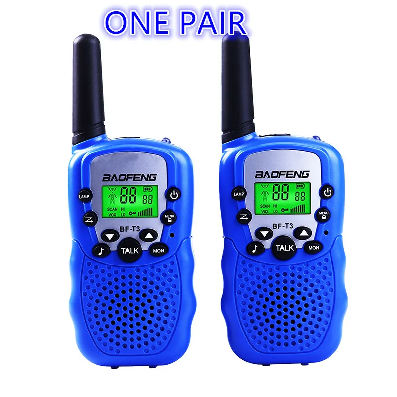 Baofeng BF-T3 рации для детей Детские портативные рации игрушки 22 канала FRS/GMRS двухстороннее радио трансивер дети мини - Цвет: BLUE