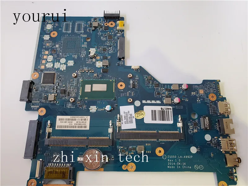 Best Price yourui ZS050 LA-A992P 784567-001 784567-501 Mainboard For HP 15-R Laptop motherboard with i7-4510u CPU DDR3 Fully Test