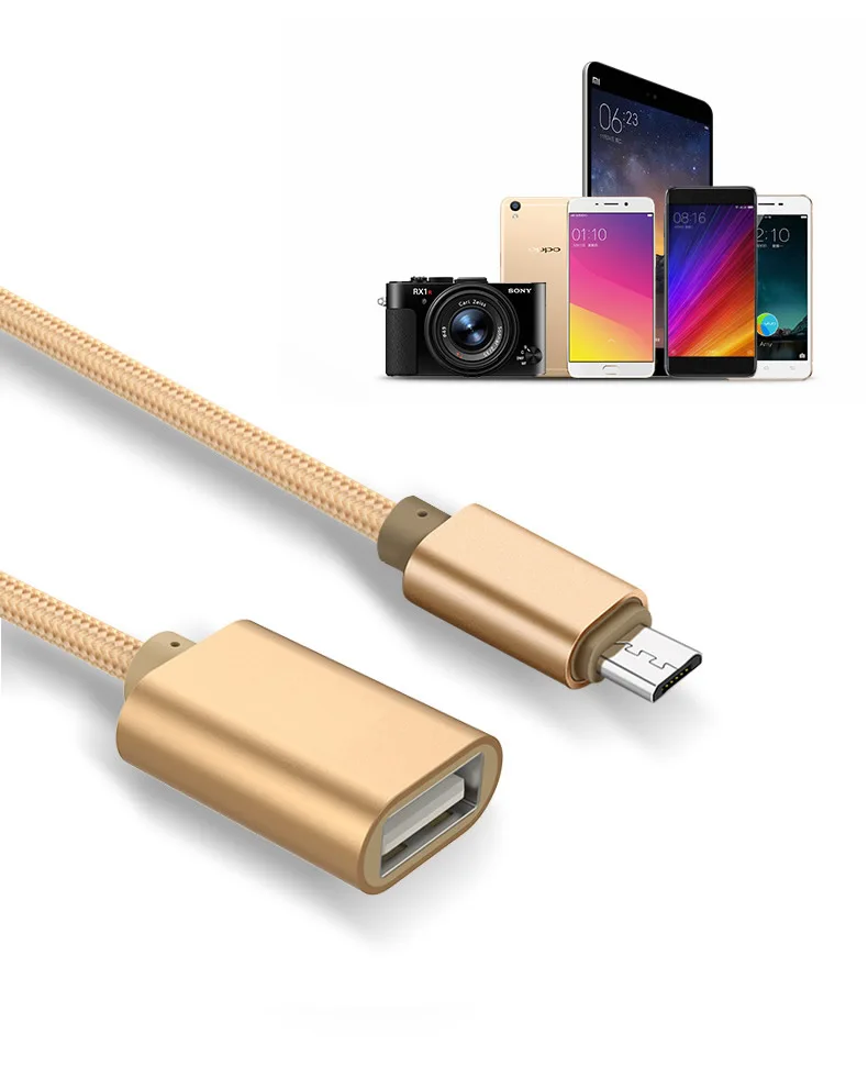 Кабель адаптер micro USB для OTG 2 0 шнур V8 Android leTV Huawei oppo vivo планшетный ПК смартфон