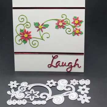 

YINISE Metal Cutting Dies For Scrapbooking Stencils Flower Tag DIY Paper Album Cards Making Embossing Folder Die Cuts CUT Mold