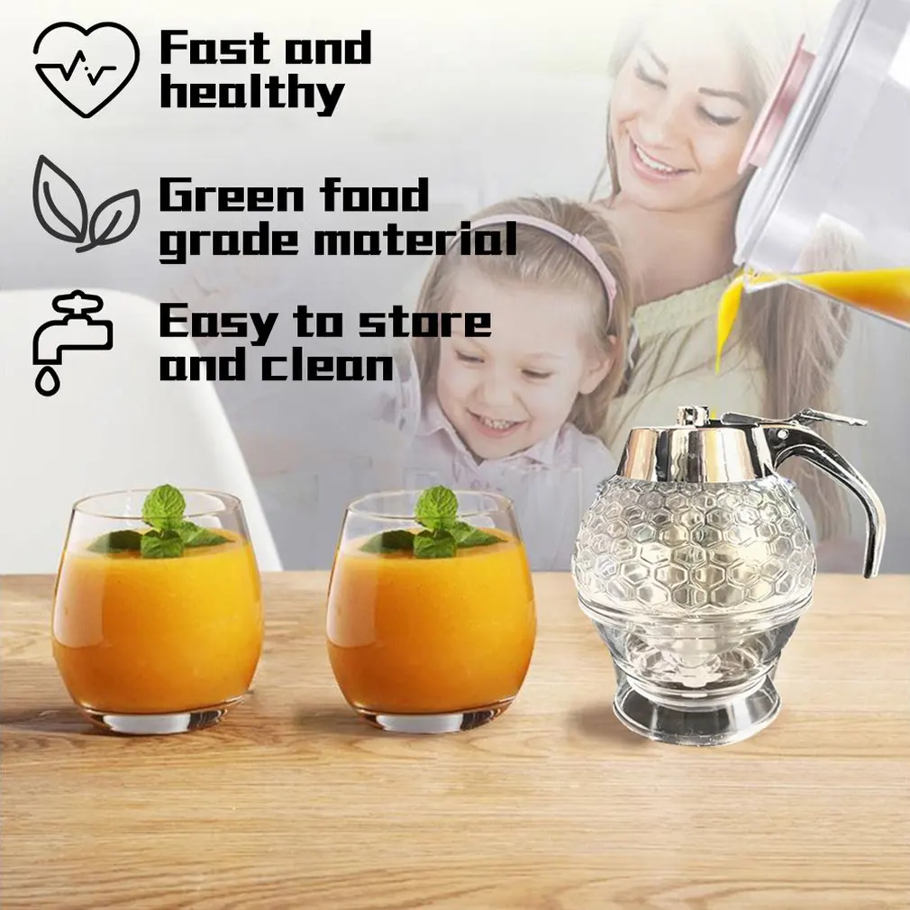 Дозатор для медового сиропа, горшок, банка, 1Cup Hive, с подставкой-триггером, акриловый соковыжималка, дистрибьютор