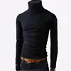 2022 New Autumn Mens Sweaters Casual fashion Male turtleneck Man's Black Solid Knitwear Slim Fit Brand Clothing Sweater ► Photo 2/4