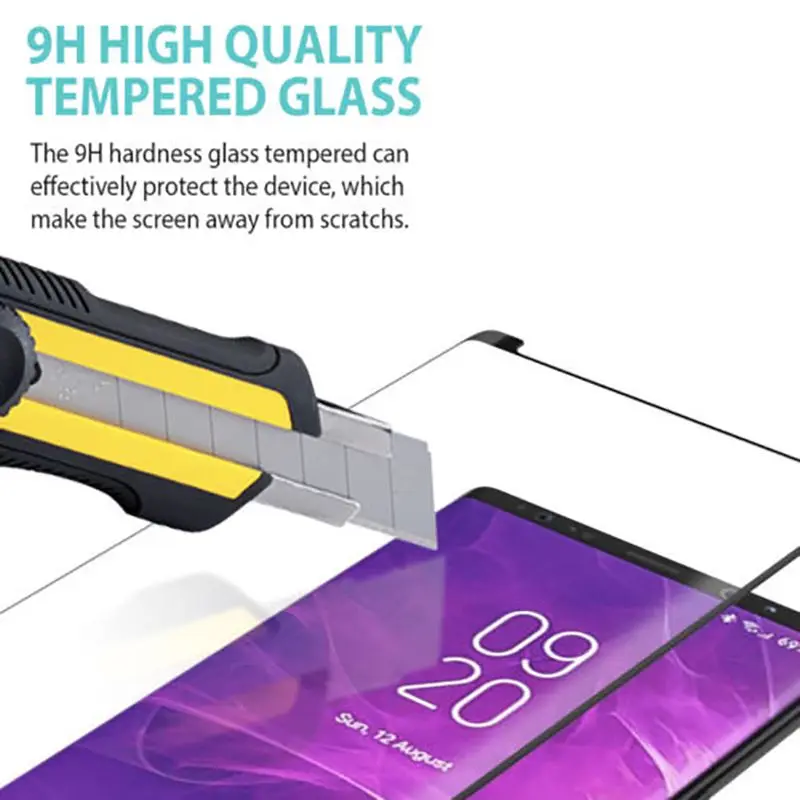 Жидкое закаленное стекло УФ полный клей для Samsung Galaxy S10 S9 S8 Plus Note8 Note9 S7 Edge пленка