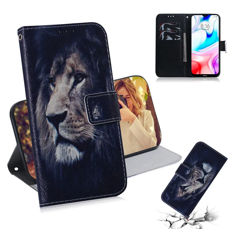 5 Для Xiaomi Redmi 8 чехол милый кошелек Флип из искусственной кожи чехол для Xiaomi Redmi 8A задняя крышка capa Redmi8 8 a Redmi8A чехол для телефона s - Цвет: 5