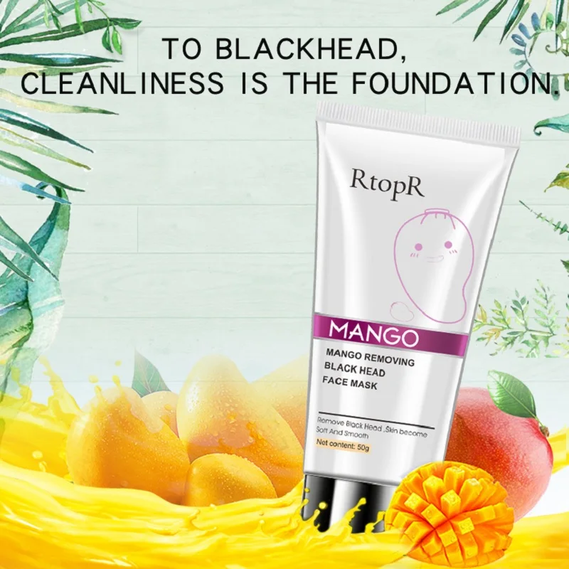 Маска для лица с Черной головкой удаления манго маска лечения акне полоска