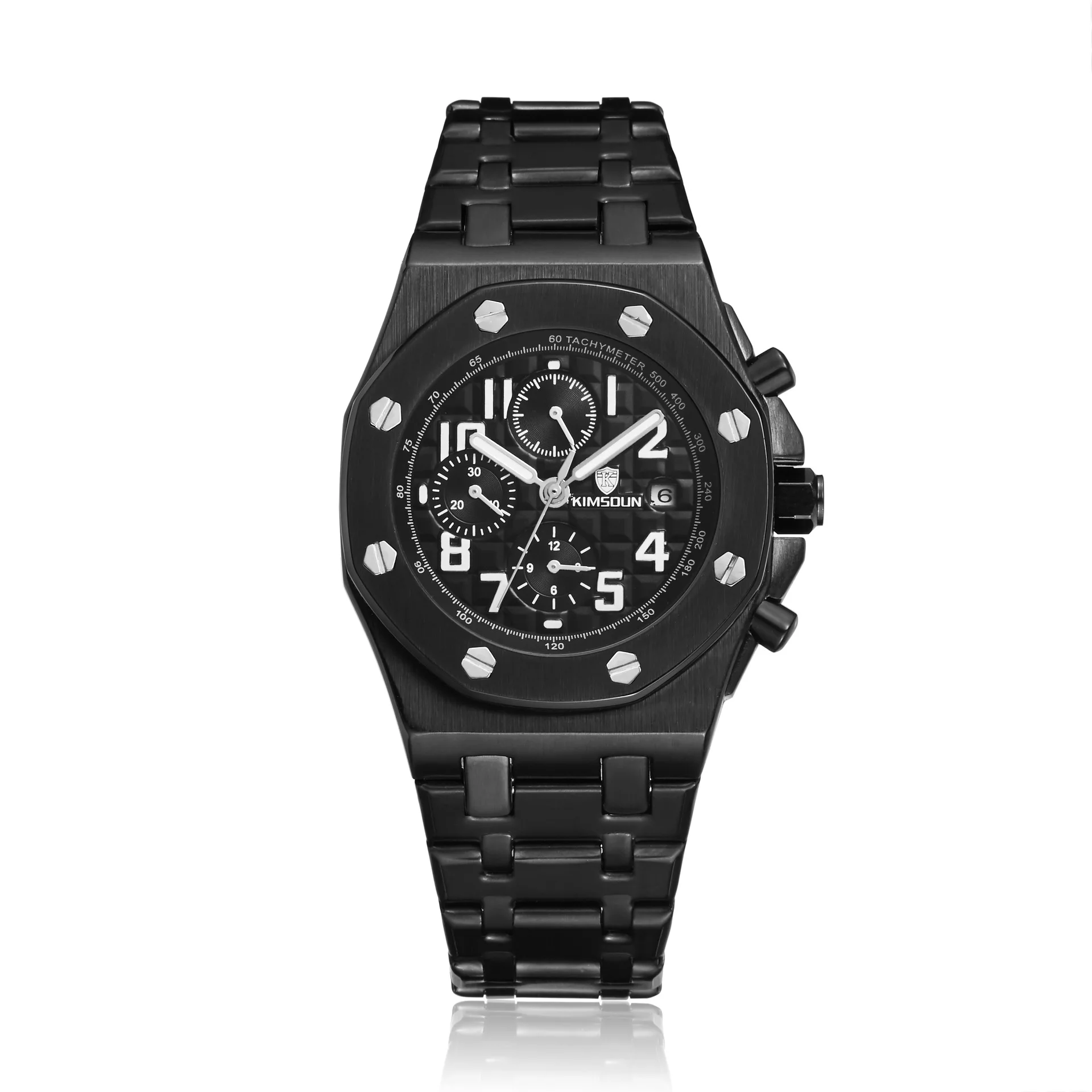 

Switzerland Royal Rolexable automatic mechanical Men's watch fashion steel belt three-eye waterproof watch relogio masculino