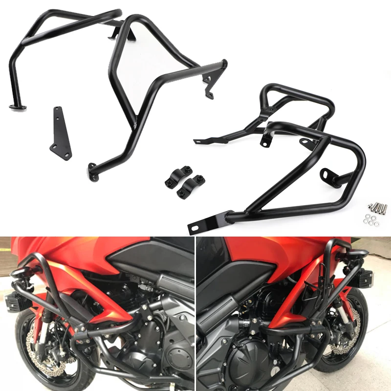 Artudatech аварийный стержень верхний нижний бампер двигателя для Kawasaki KLE650 Versys 650 2015